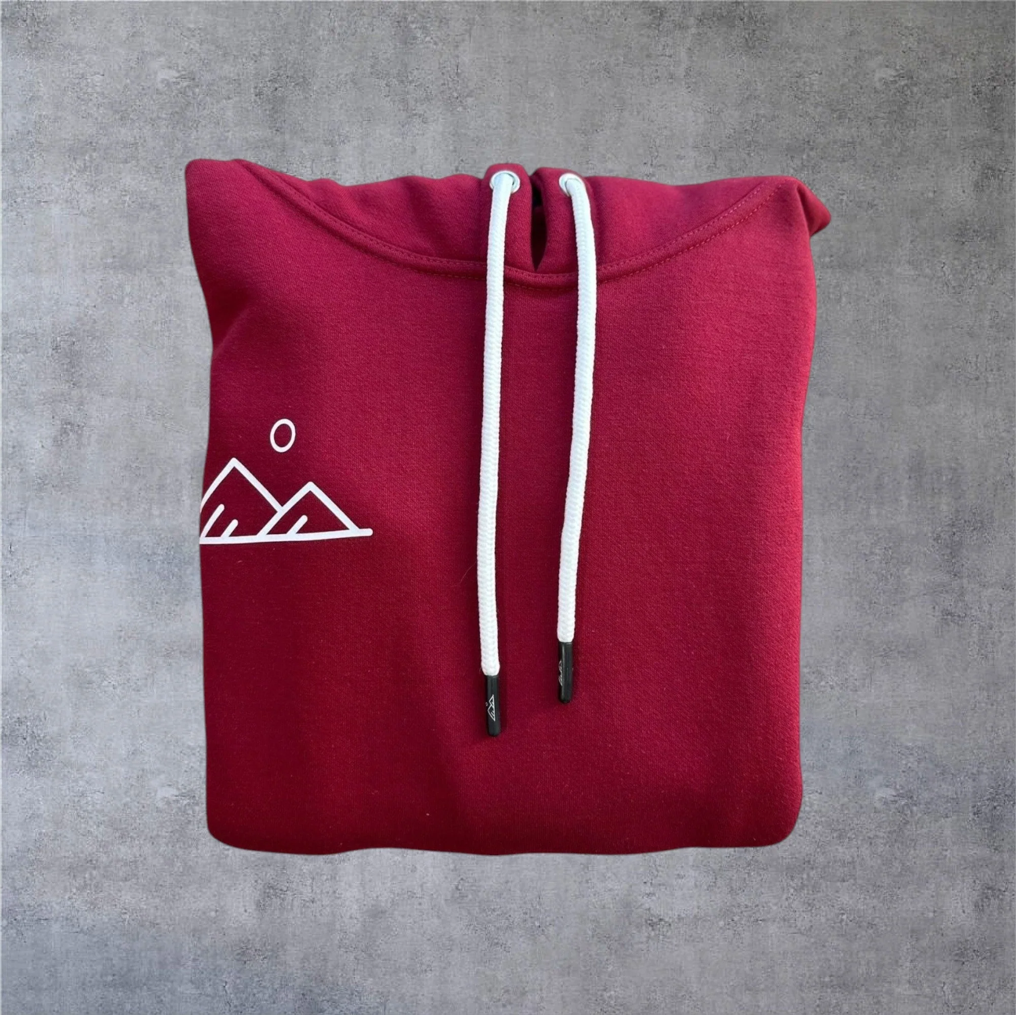 Apex Hoodie - Maroon/White - Image 3