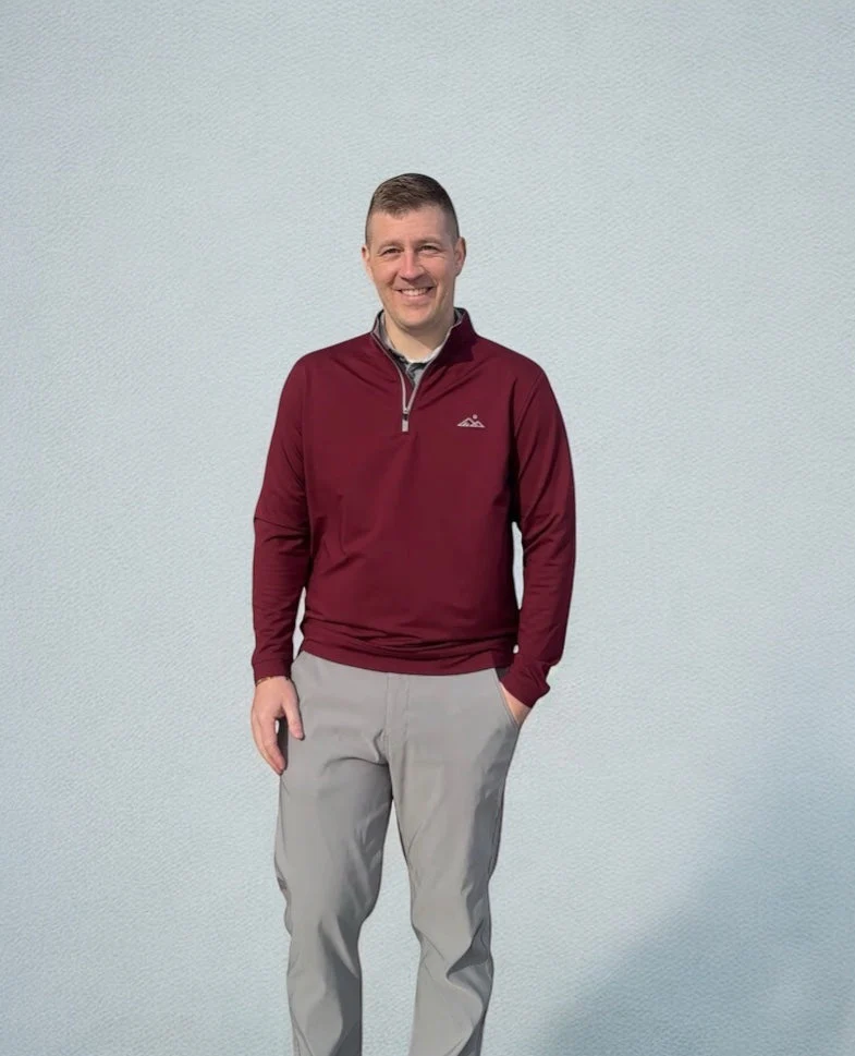 Performance 1/4 Zip - Maroon - Image 4