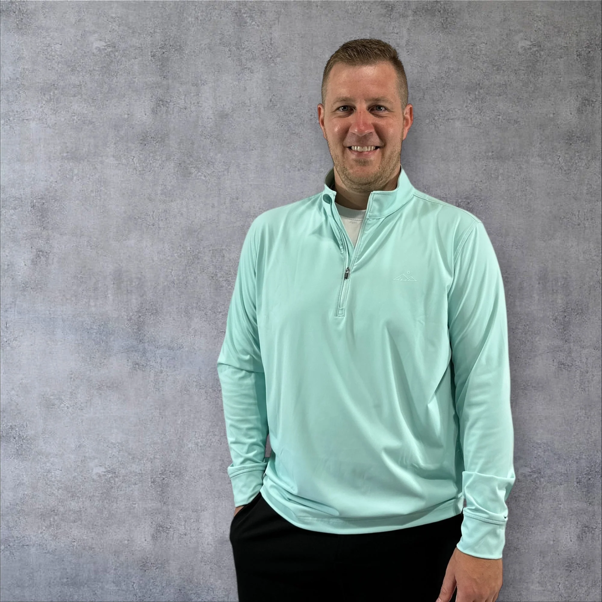 Zenith 1/4 Zip | Mint | Apex Apparel - Image 4