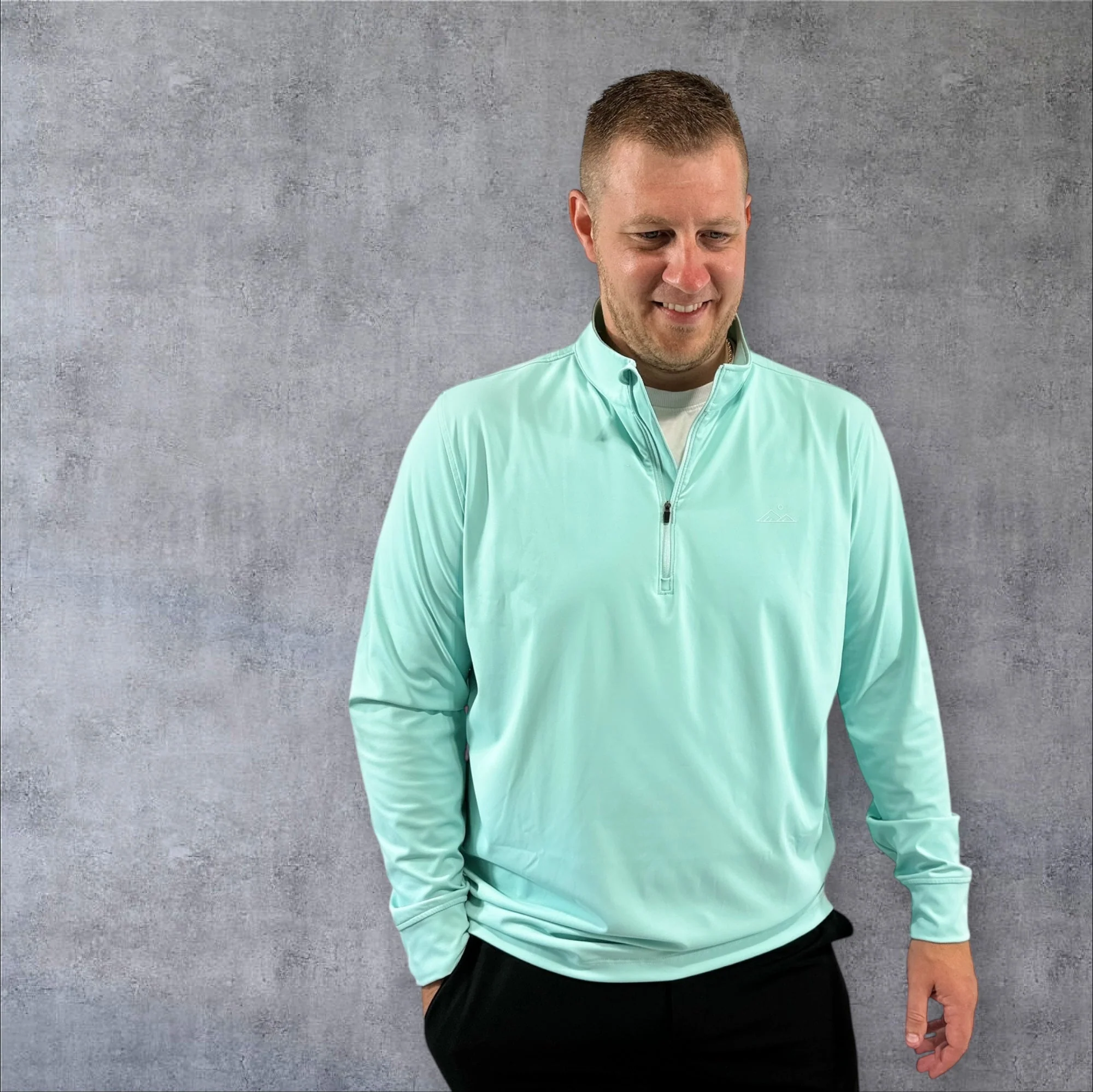Zenith 1/4 Zip | Mint | Apex Apparel - Image 6